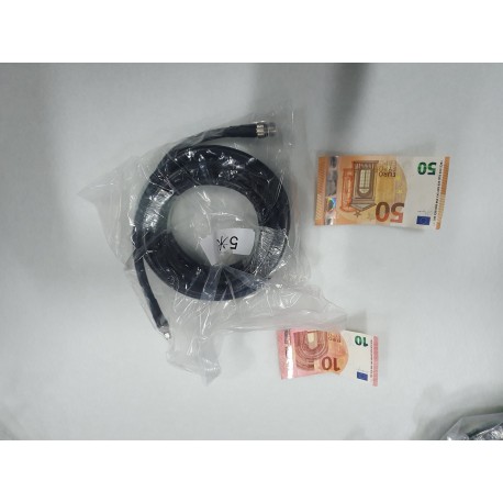 5 meter LMR400 kabel N/ Female naar RP-SM